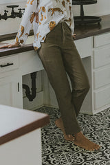 Retro Pocket Pants - Brown Twill thumbnail
