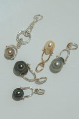 Shackle Necklace Charm - South Seas Pearl | 14K thumbnail
