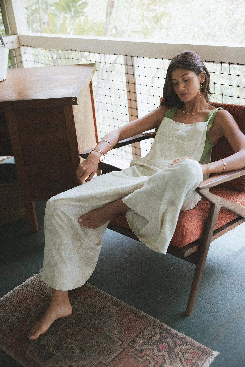 Aloha Print Overalls - Hana Pearl