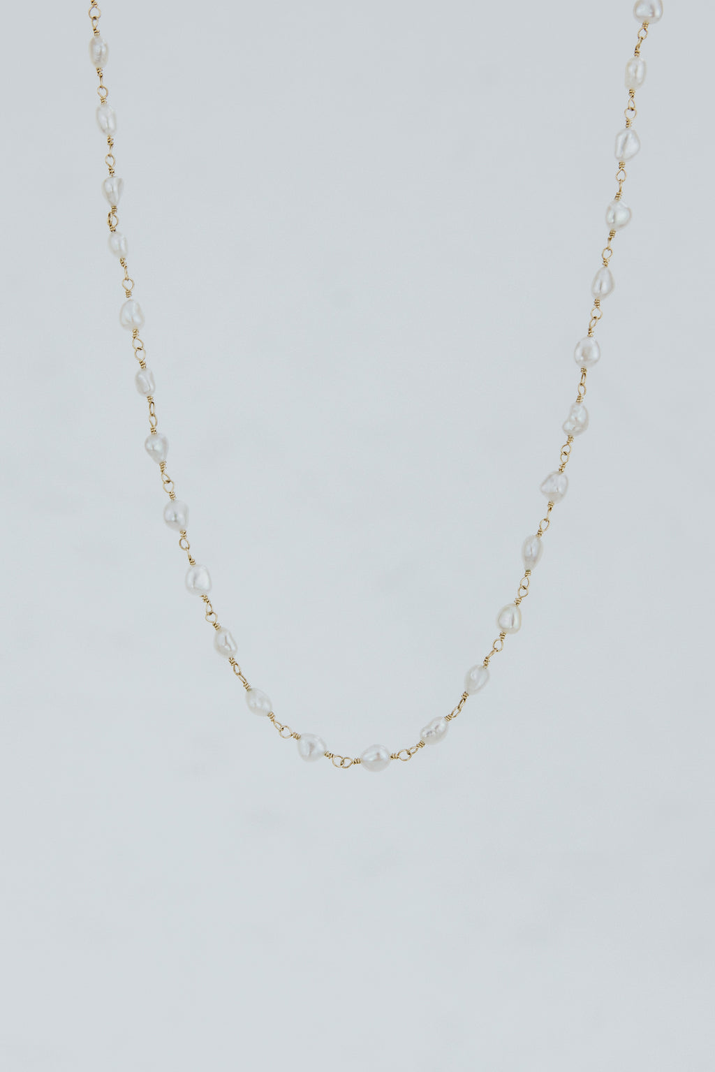 Tiny Akoya Keishi Pearl Choker - 14k