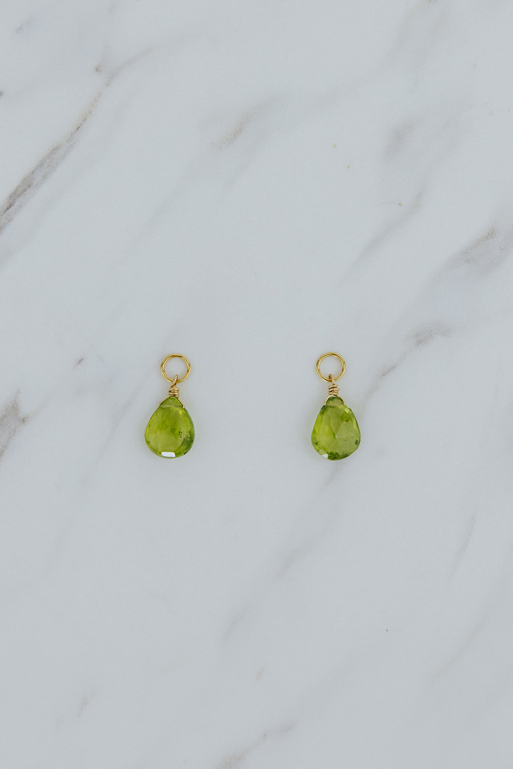 Gemstone Earring Charms - Green Tones