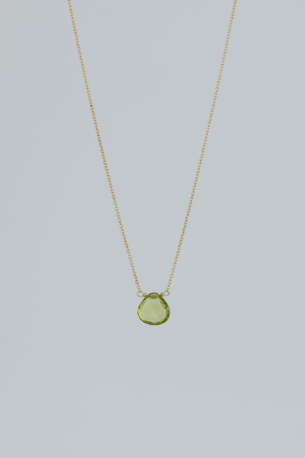 Single Stone Necklace - Cool Tones