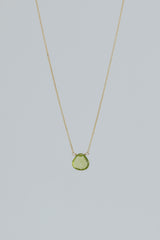 Single Stone Necklace - Cool Tones thumbnail