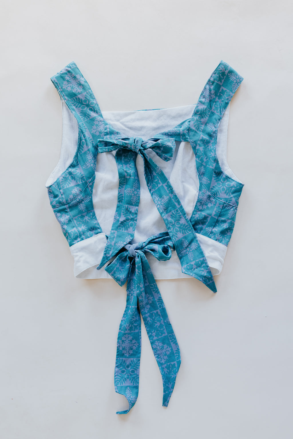 Pinafore Crop Top - Surf Quilted Ulu