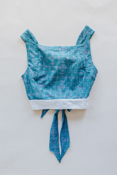 Pinafore Crop Top - Surf Quilted Ulu