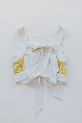 Pinafore Crop Top - Marigold Quilted Ulu thumbnail