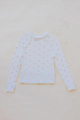 Wings Hawaii Pink Bow Raglan top thumbnail