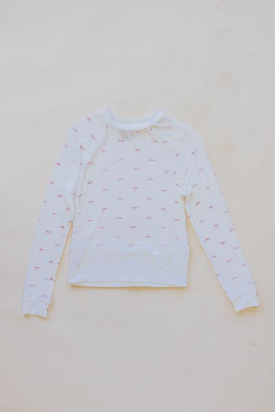 Wings Hawaii Pink Bow Raglan top