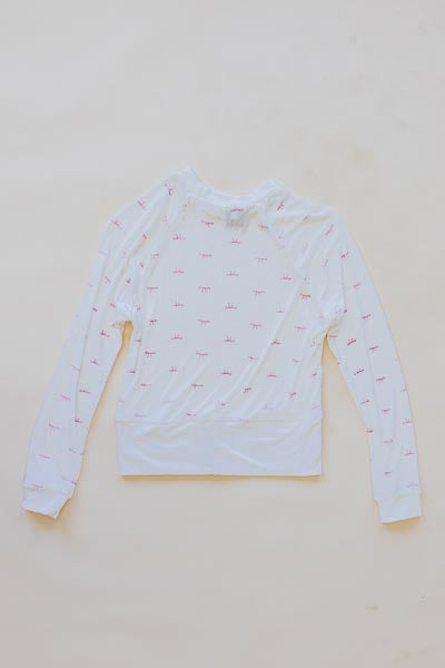 Wings Hawaii Pink Bow Raglan top