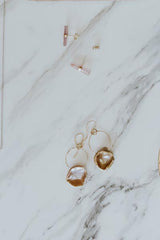 Baroque Coin Pearl Earrings
