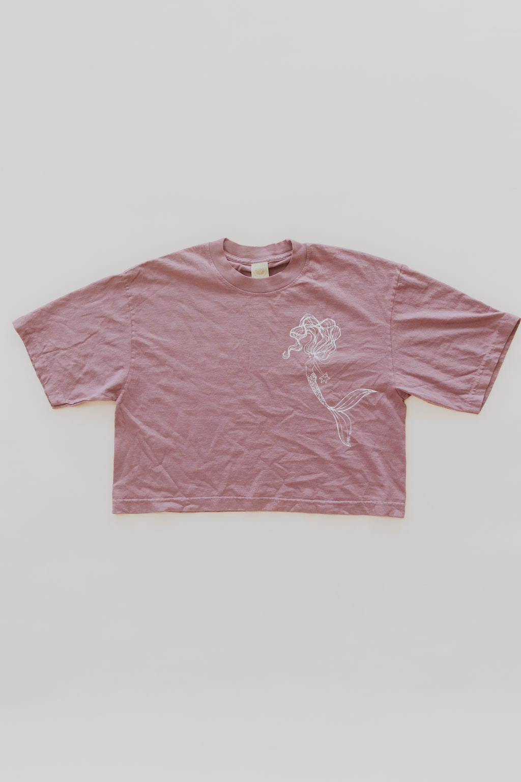 Oversized Cropped Tee - Mauve Maui No Ka Oi