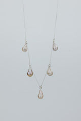 Chandelier Necklace - Pink Freshwater Pearl thumbnail