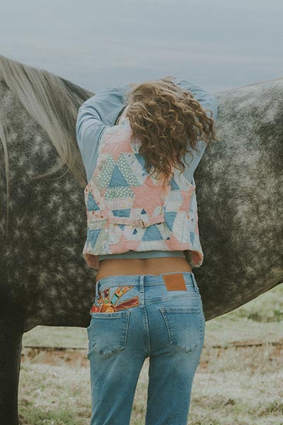 Floral Patchwork Quilted Vest