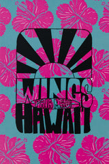 Wings Hawaii postcard - pink hibiscus thumbnail
