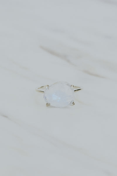 Prong Set Ring - Moonstone | SS