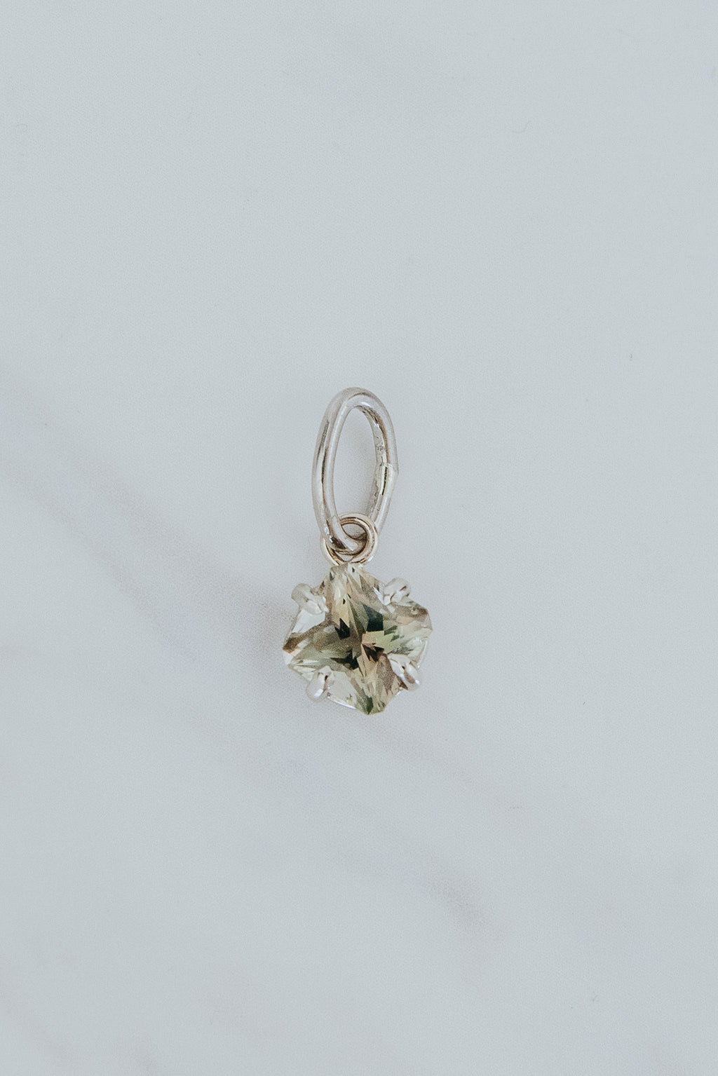 wings hawaii sunstone necklace charm in 14k white gold. Charm Bar mix match personalize your own charm necklace. 