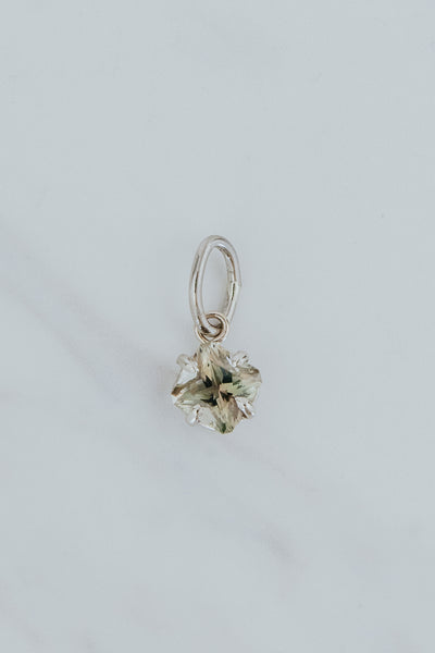 Necklace Charm - Sunstone | 14K WG