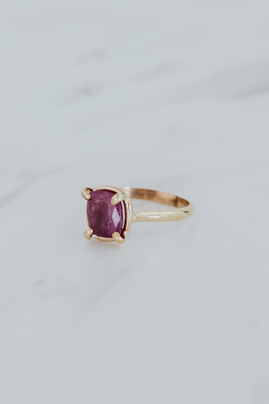 Prong Set Rings - Ruby