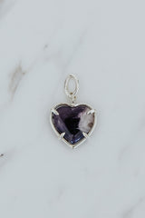 Necklace Charms - Crystal Heart thumbnail