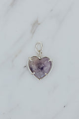 Necklace Charms - Crystal Heart thumbnail