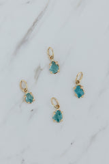 Wings Hawaii Apatite gemstone necklace charms in 14k gold-filled. Fine jewelry handcrafted in Maui. Modern boho charm necklaces handmade with aloha in Hawaii.  thumbnail