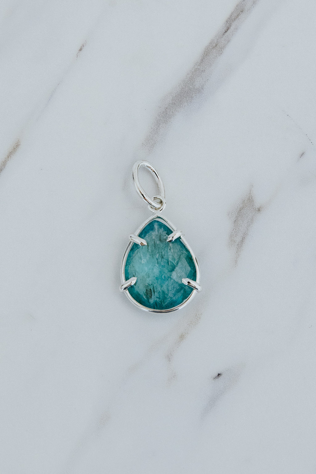 Necklace Charm - Apatite Teardrop