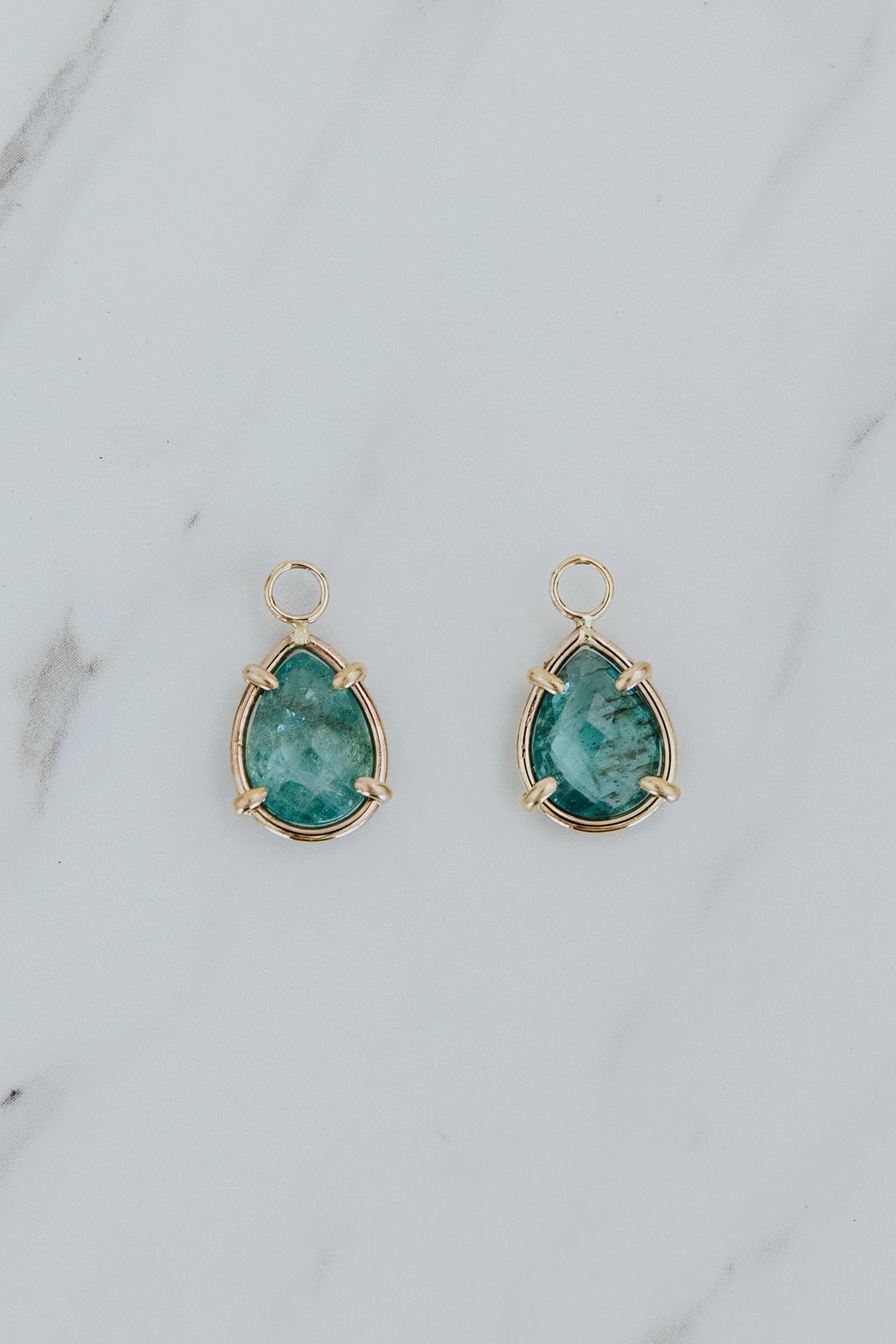 Earring Charms - Apatite Teardrops | GF