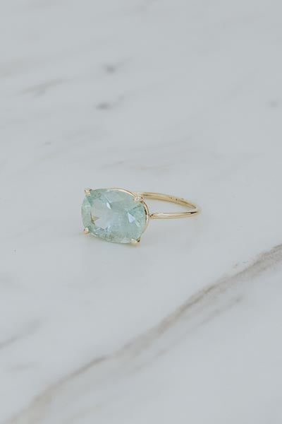 Gemstone Ring - Aquamarine | 14k