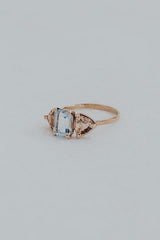 Trinity Ring - Aquamarine + Sunstone thumbnail