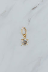 Necklace Charm - Faceted Crystal Heart thumbnail