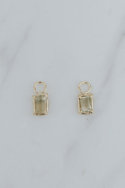 Earring Charms - Nova Sunstone | 14k YG