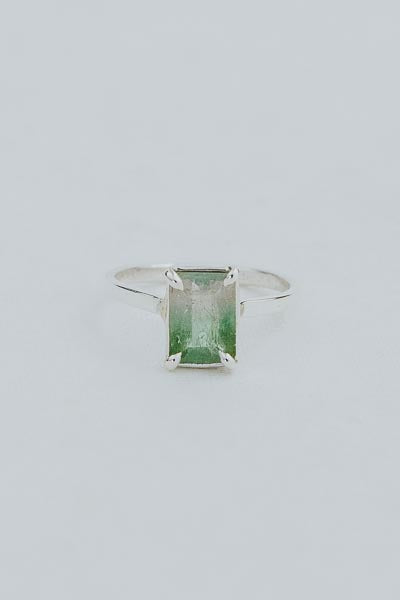 wings hawaii prong set watermelon tourmaline ring in sterling silver