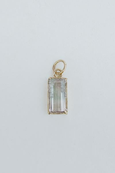 Prism Tourmaline Charm | 14k