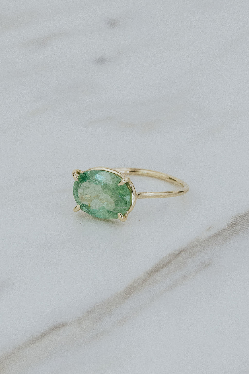 Halo Ring - Tourmaline | 14k