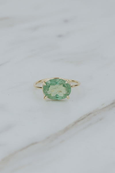 Halo Ring - Tourmaline | 14k