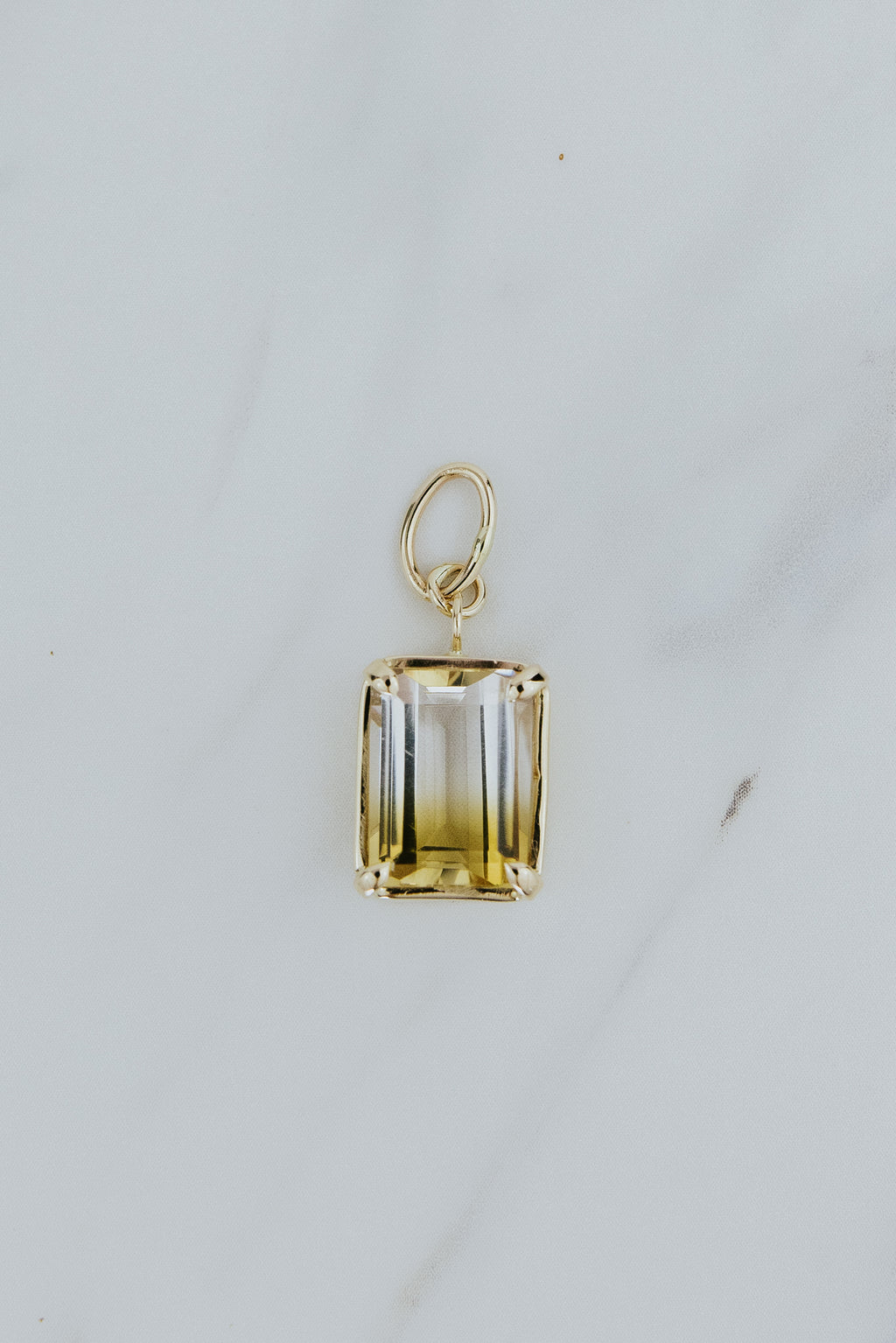 Sunset Cascade Citrine Necklace Charm