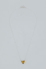 Prong Set Citrine Trillion Necklace thumbnail