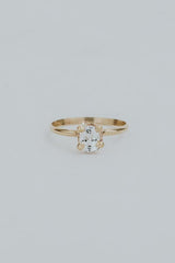 Wings Hawaii Prong Set Gemstone Ring - White Topaz thumbnail