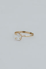 Wings Hawaii Prong Set Gemstone Ring - White Topaz thumbnail