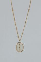 Prong Set Shell Necklace - Cowrie thumbnail