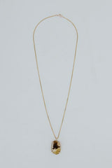 Crystal Ball Necklace - Dendritic Agate | Gold Filled thumbnail