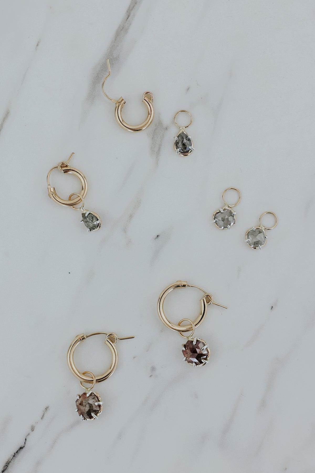 Lyra Earring Charms - Diamond | GF + SS