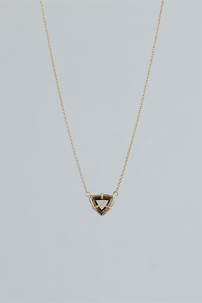 Diamond Trillion Necklace 1