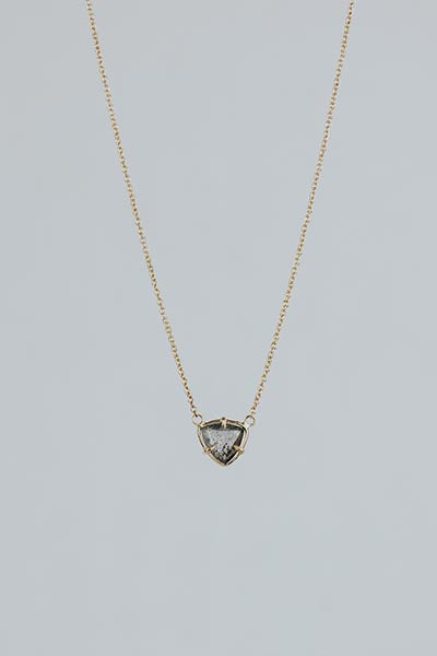 Diamond Trillion Necklace 2
