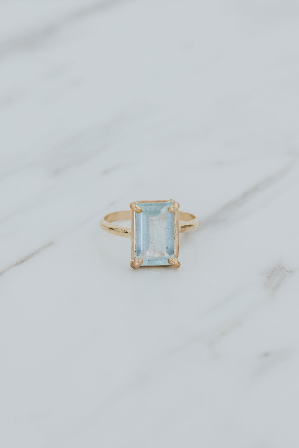 Prong Set Ring - Aquamarine | GF