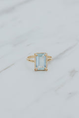 Prong Set Ring - Aquamarine | GF