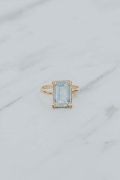 Prong Set Ring - Aquamarine | GF
