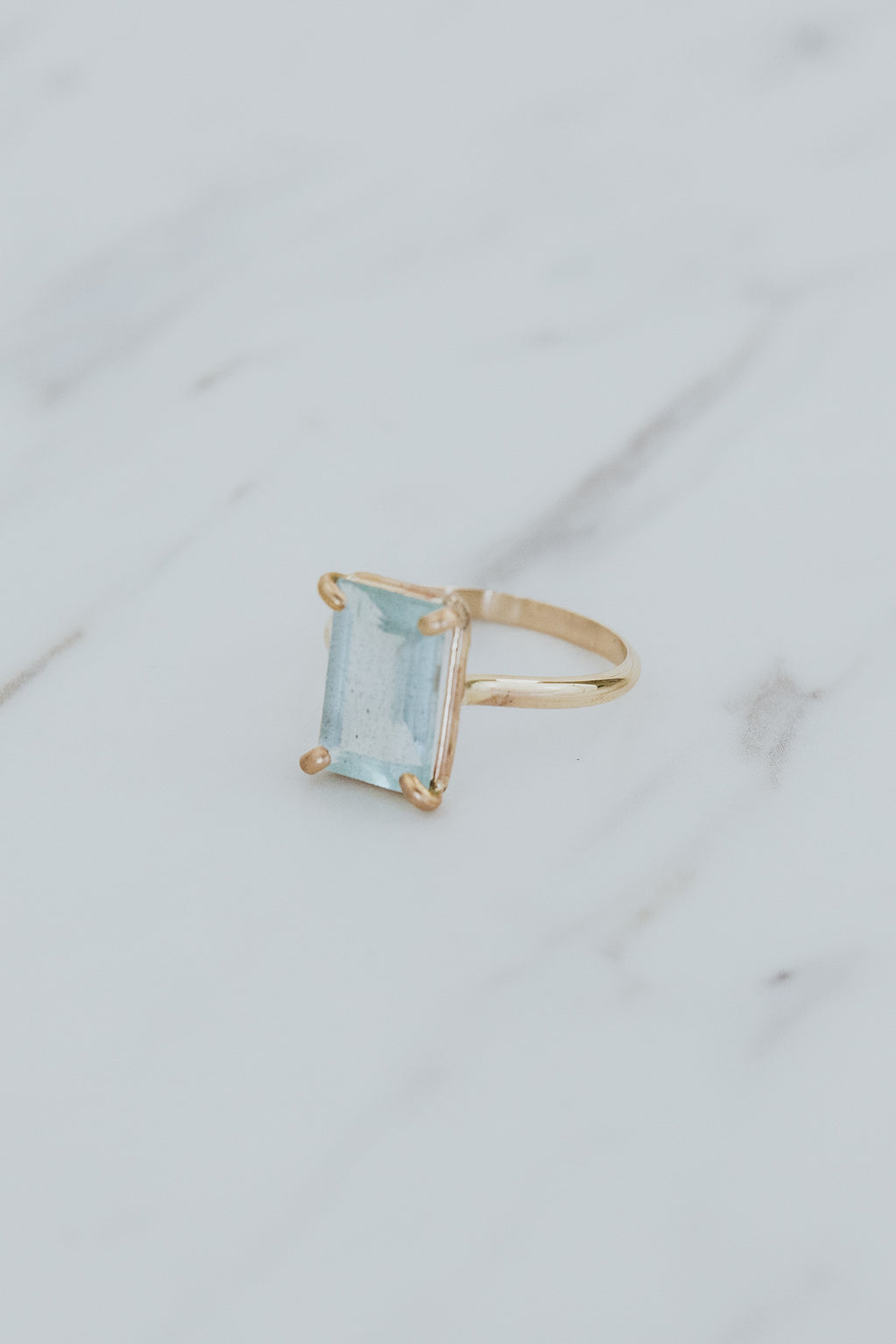 Prong Set Ring - Aquamarine | GF