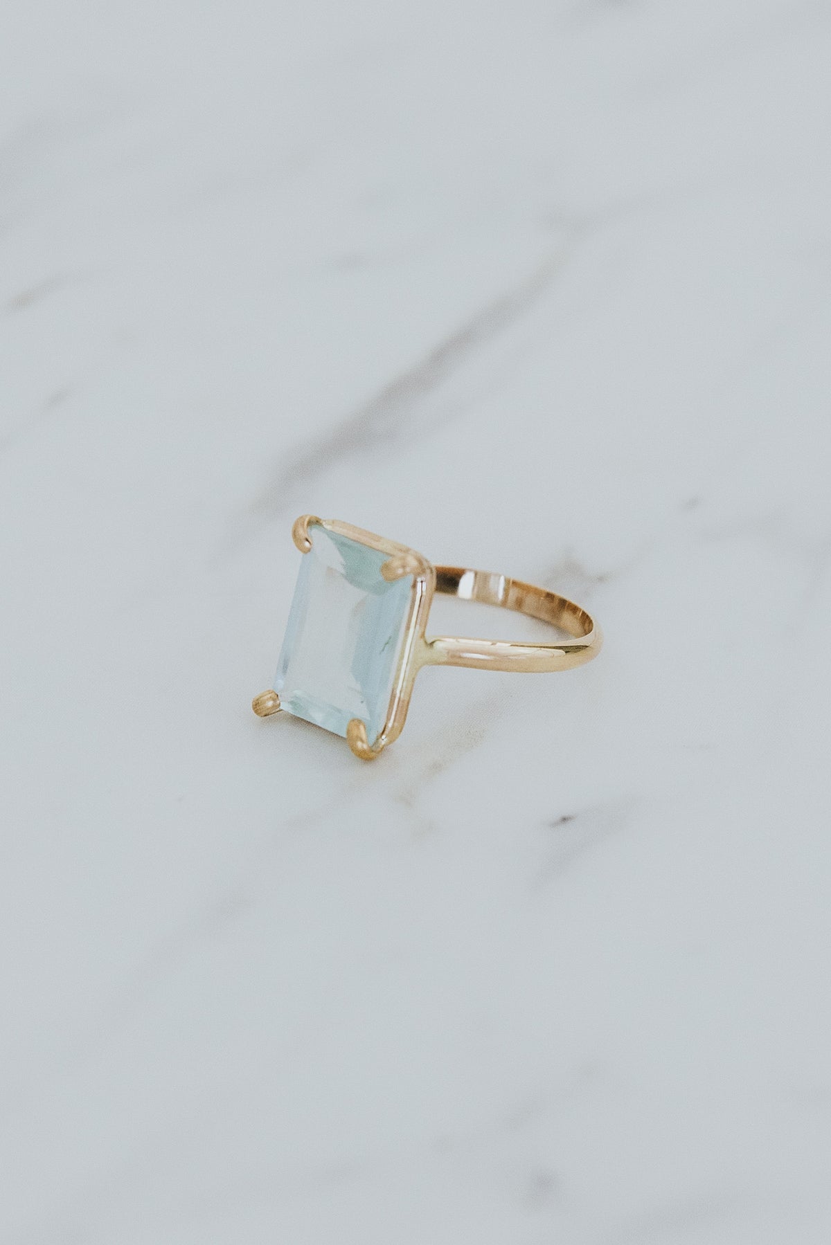 Prong Set Ring - Aquamarine | GF
