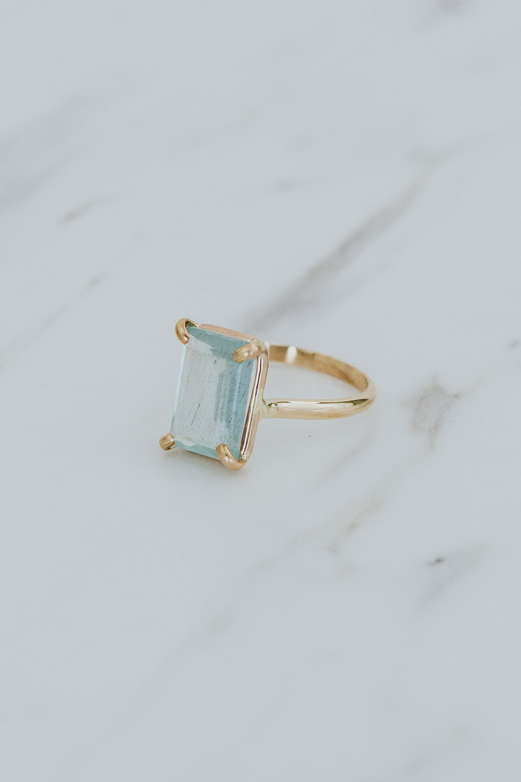 Prong Set Ring - Aquamarine | GF